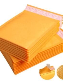 sobre de papel kraft con burbujas
