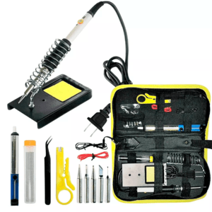 Cautín profesional tipo lápiz + kit de soldadura