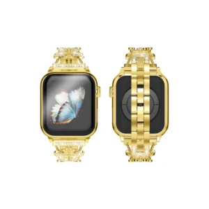 Manilla Metálica Mariposa Para Apple Watch De 42-44-45 mm