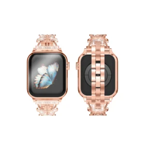 Manilla Metálica Mariposa Para Apple watch De 38-40-41mm